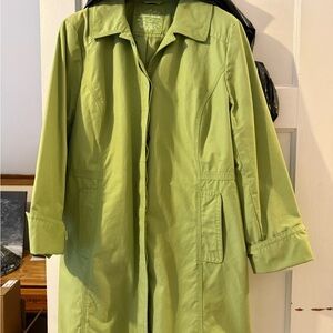 Eddie Bauer Light Green Trench Coat